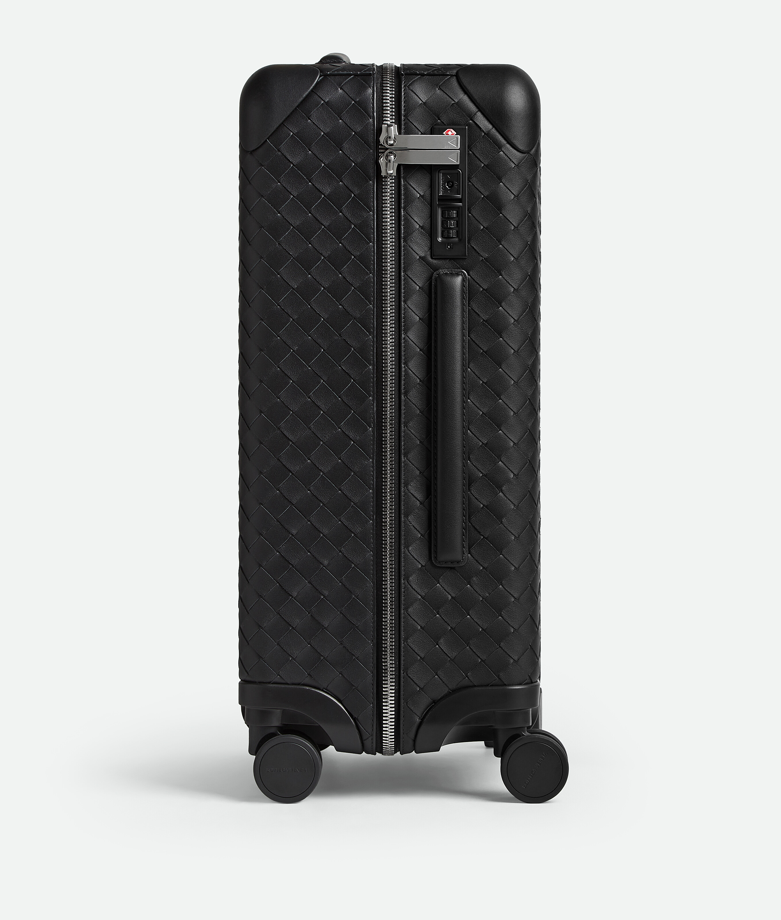 Bottega Veneta Odyssey Intrecciato Cabin Suitcase In Black