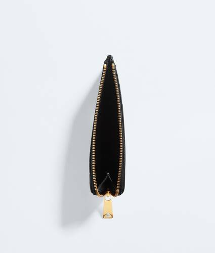 Women's Intrecciato L-Zipped Card Case in Black Bottega Veneta Taiwan EN - Image 2