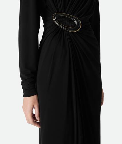 Crepe Viscose Jersey Dress