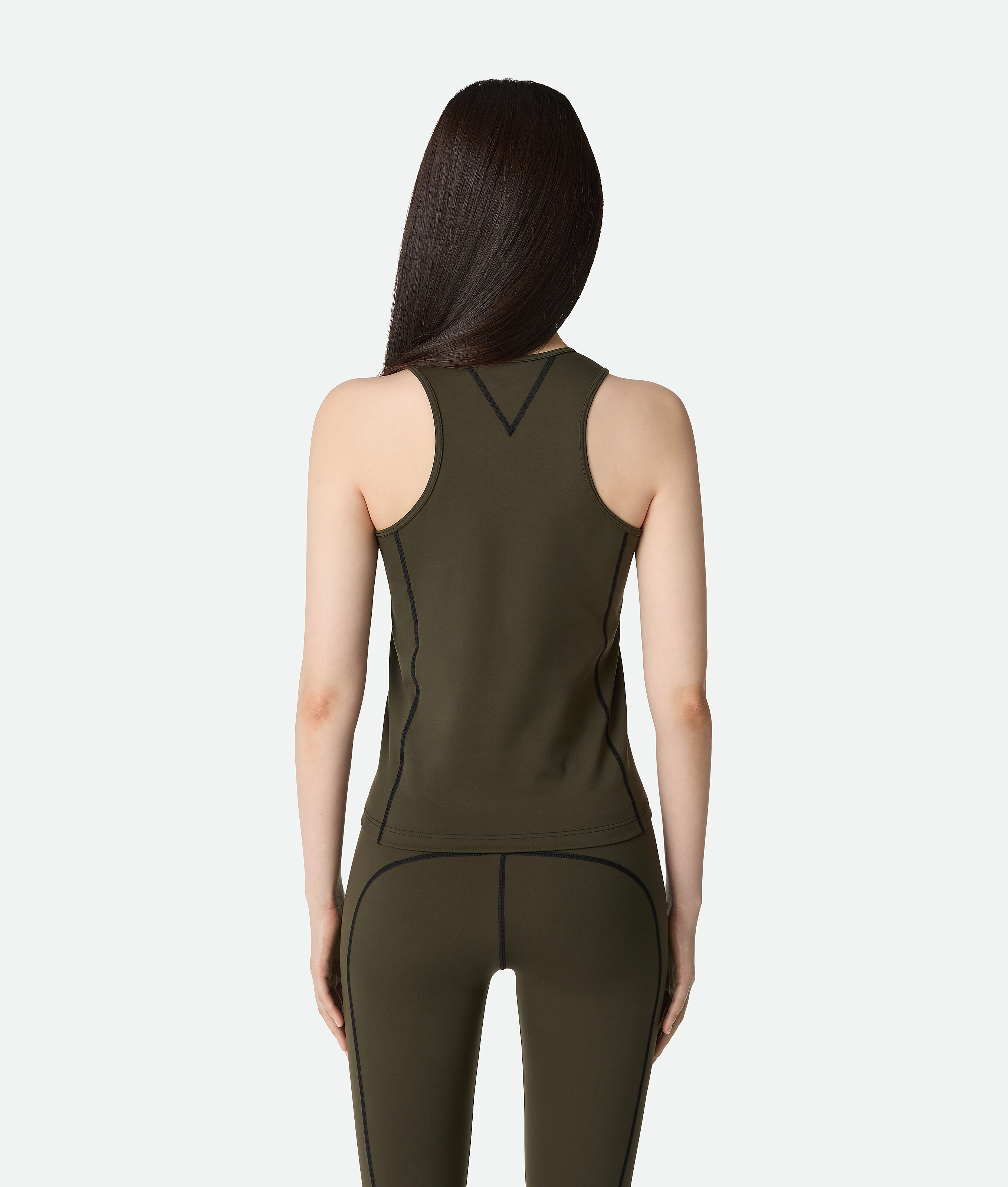 Women's Tech Jersey Tank Top in Rainforest Bottega Veneta Macao SAR China EN - Image 3