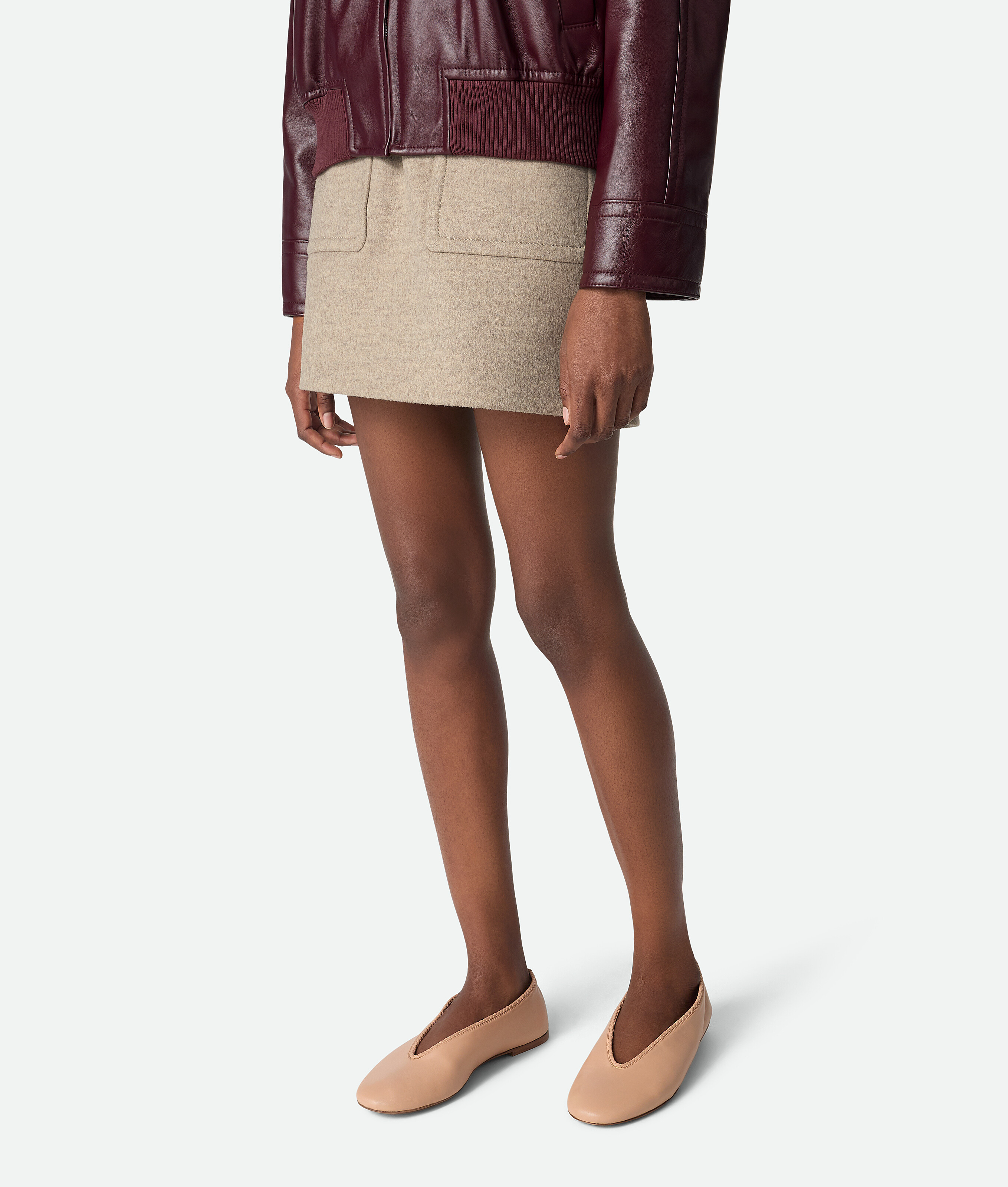 Women's Rosa Ballerina in Cipria Bottega Veneta Luxembourg EN - Image 2