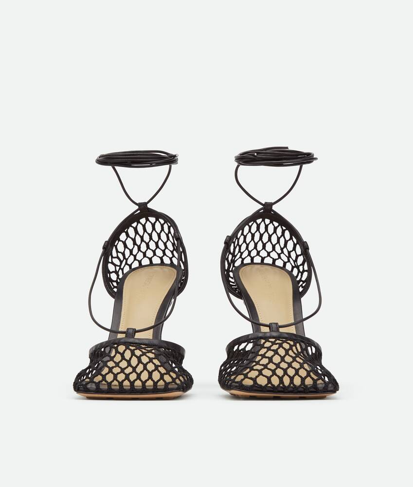 Women's Stretch Lace-Up Sandal in Black Bottega Veneta Canada EN - Image 2
