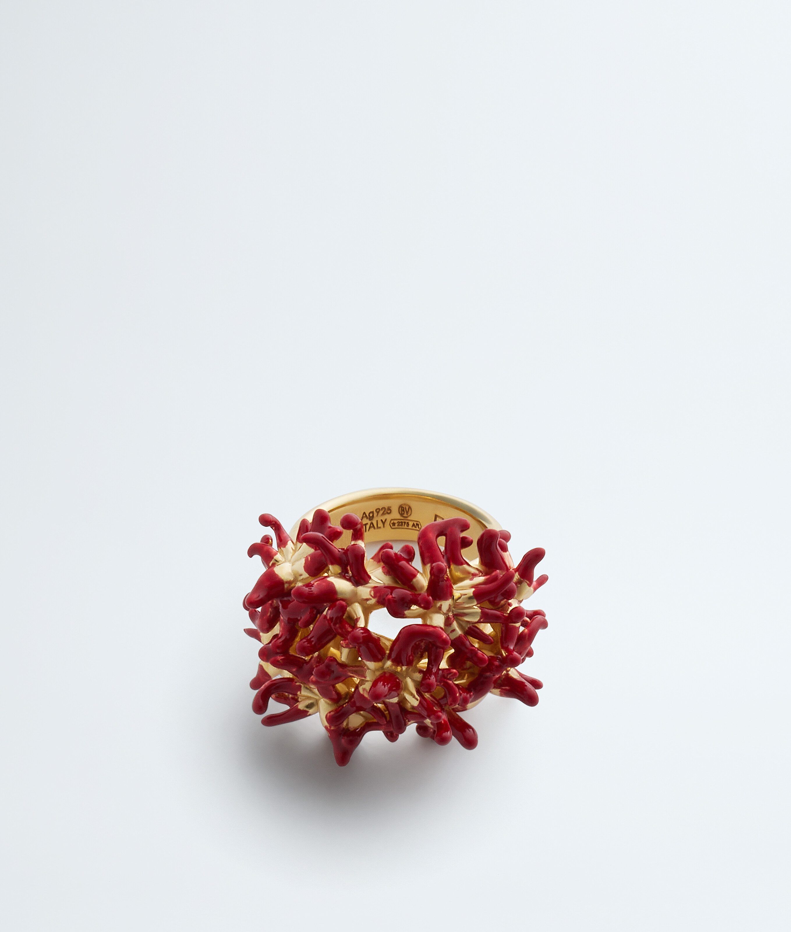 Women's Sea Coral Ring in Cardinal Bottega Veneta Zimbabwe EN - Image 1