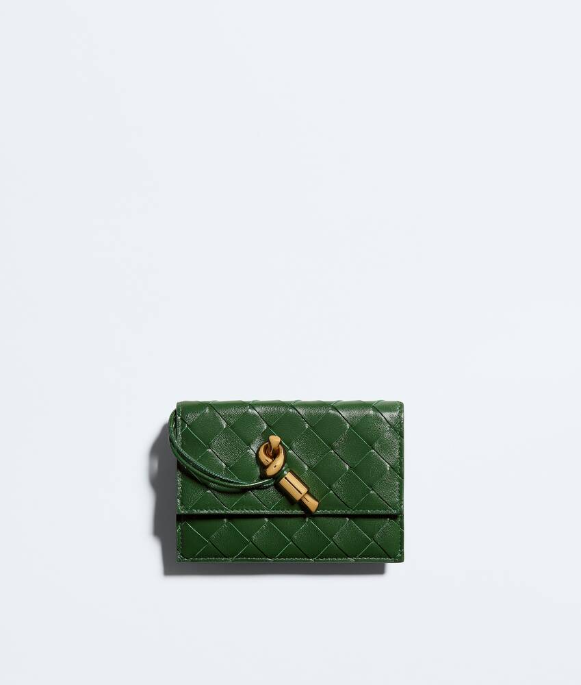 Andiamo Zipped Card Case in Basil
