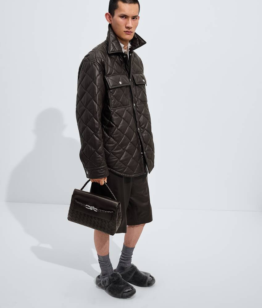 Men's Small Andiamo Messenger in Fondant Bottega Veneta Cyprus EN - Image 7