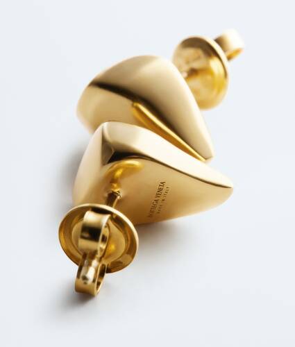 Women's Candy Prisma Earrings in Yellow gold Bottega Veneta Latvia EN - Image 4