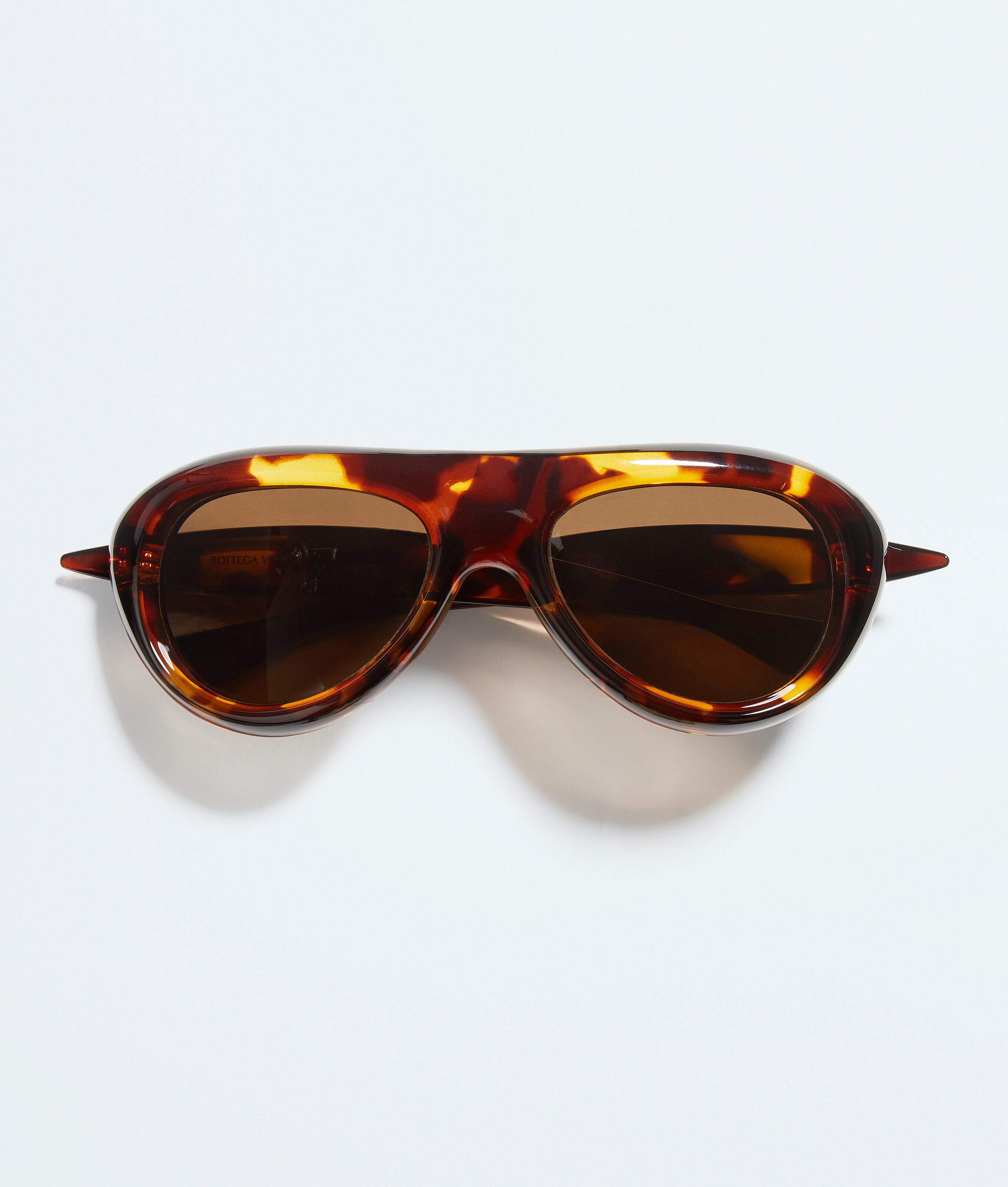 Bottega Veneta Sardine Aviator Sunglasses-Brown - Unisex