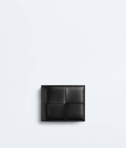 Cartera Cassette Bi-Fold peque&ntilde;a con cremallera para Hombre en Black Bottega Veneta Espa&ntilde;a ES - Image 1