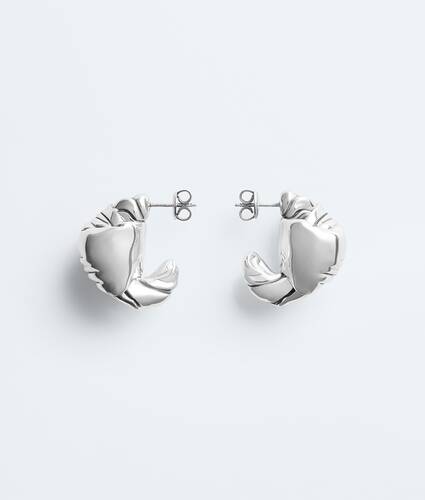 Ela's Brincos m&eacute;dio Knot em Silver Bottega Veneta Brasil PT - Image 1