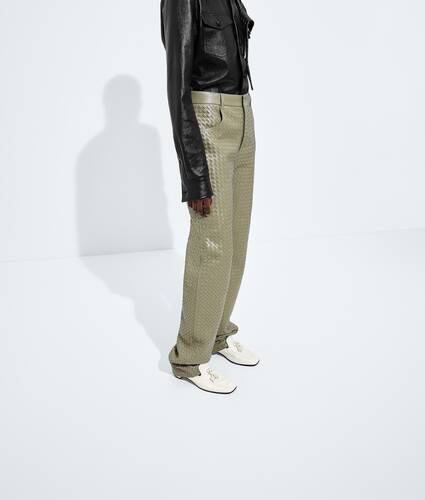 Women's Intrecciato Leather Pants in Tarragon Bottega Veneta Czechia EN - Image 2