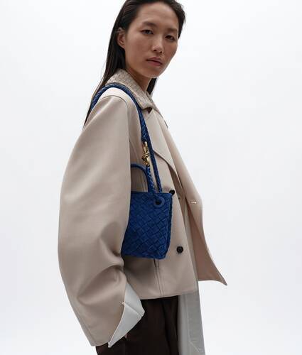 Women's Mini Andiamo in Blue royal Bottega Veneta Singapore EN - Image 2