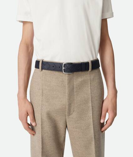 Men's Intrecciato Belt in Nocturnal Bottega Veneta Japan EN - Image 2