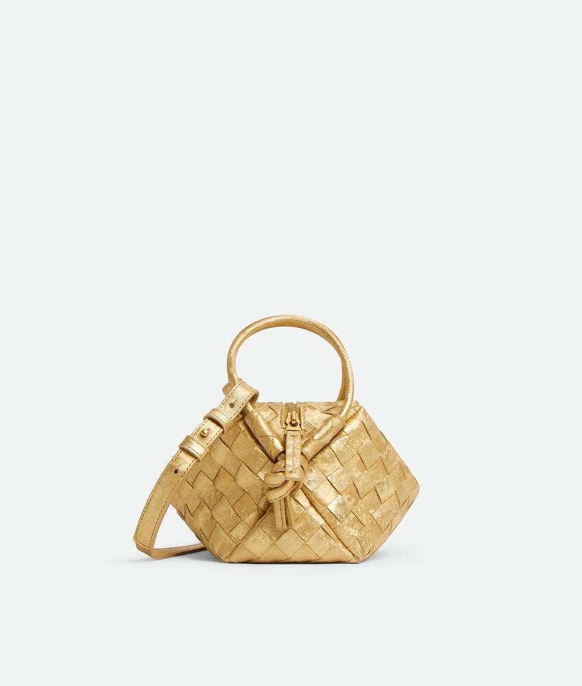 Women's Loop Top Handle in Gold Bottega Veneta France EN - Image 4