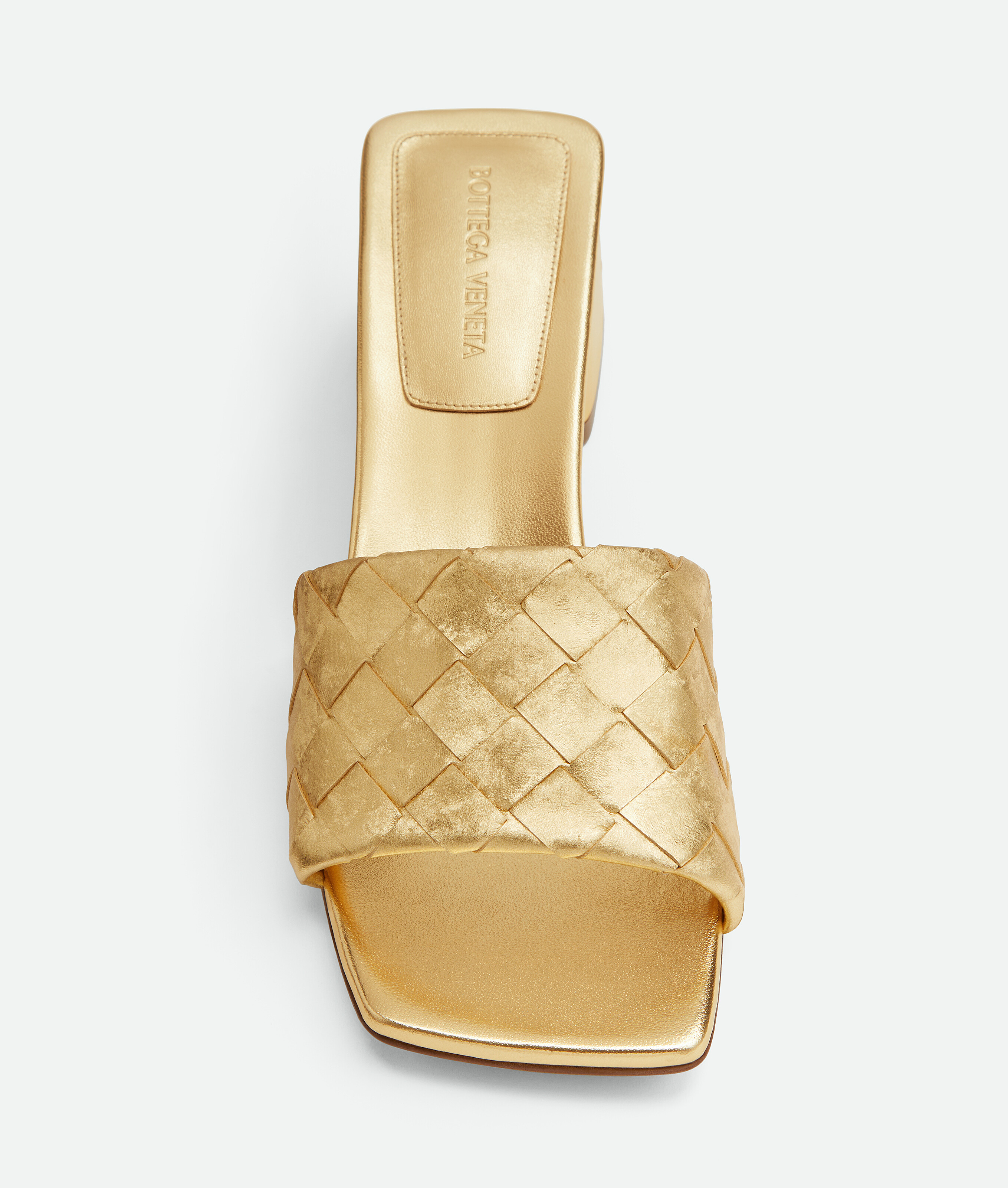 Bottega Veneta Parco Mule In Gold