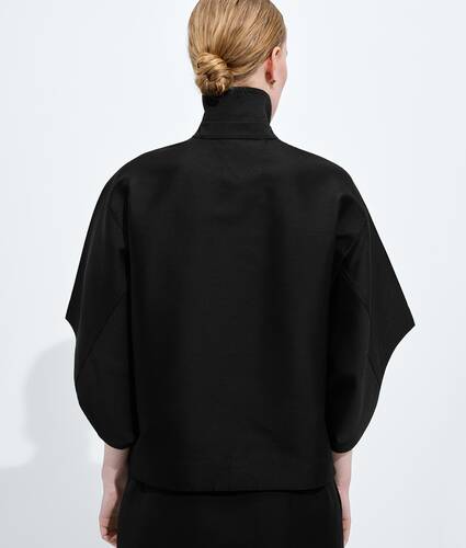 Women's Wool Twill Shirt in Double black Bottega Veneta Portugal EN - Image 3