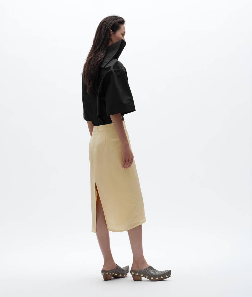 Gonna in seta e tela di viscosa da Donna in Solstice Bottega Veneta Italia IT - Image 2