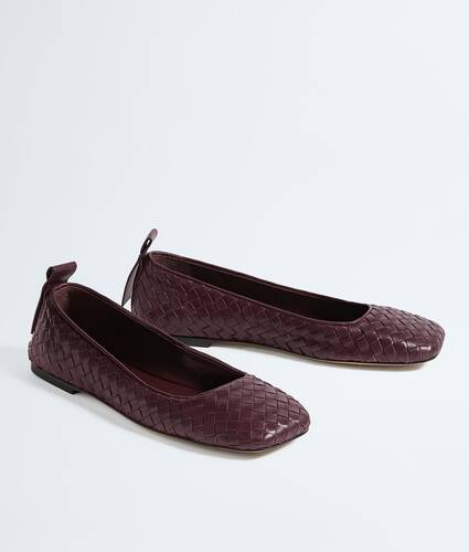 Women's Charlotte Ballerina in Deep mahogany Bottega Veneta Romania EN - Image 3