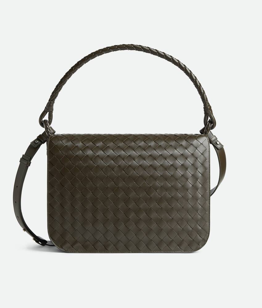 Men's Swing Messenger in Kaki Bottega Veneta Poland EN - Image 6