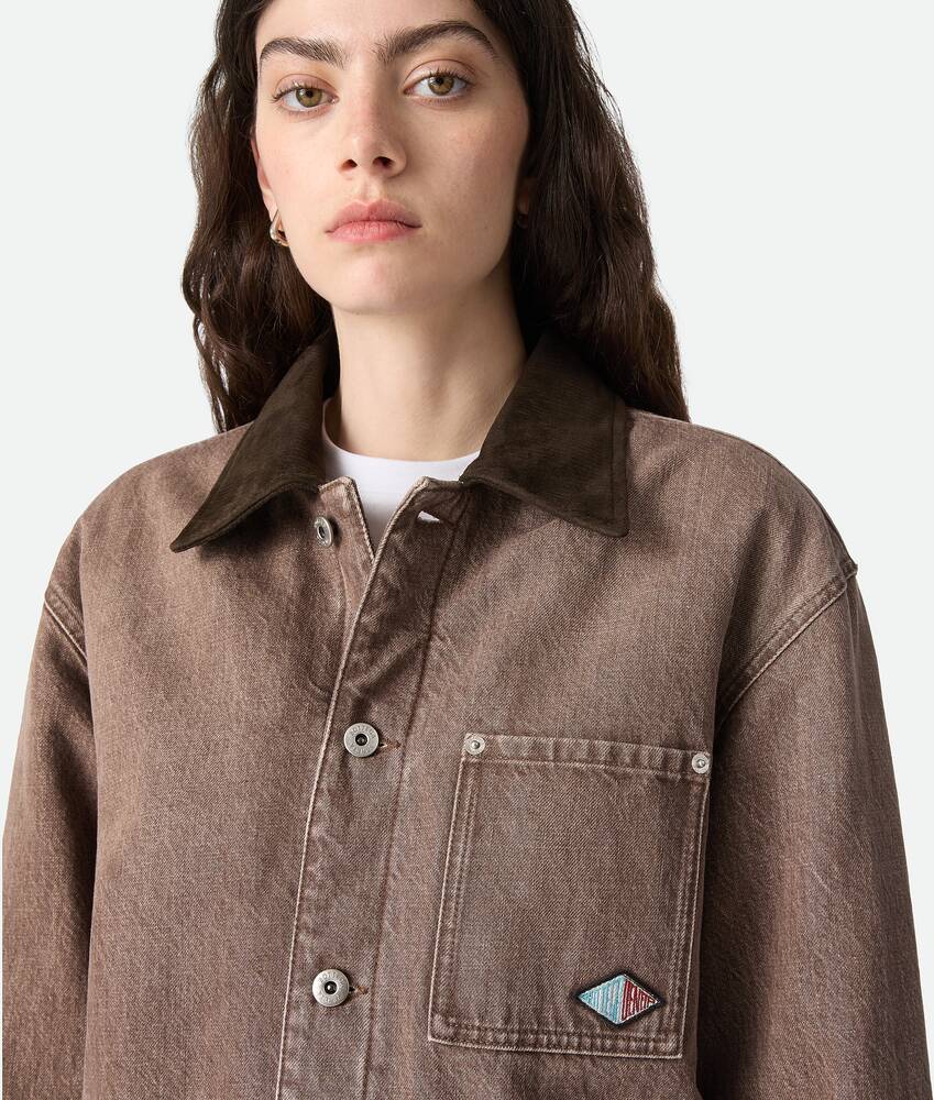 Display a large version of the product image 5 - Brown Denim Jacket