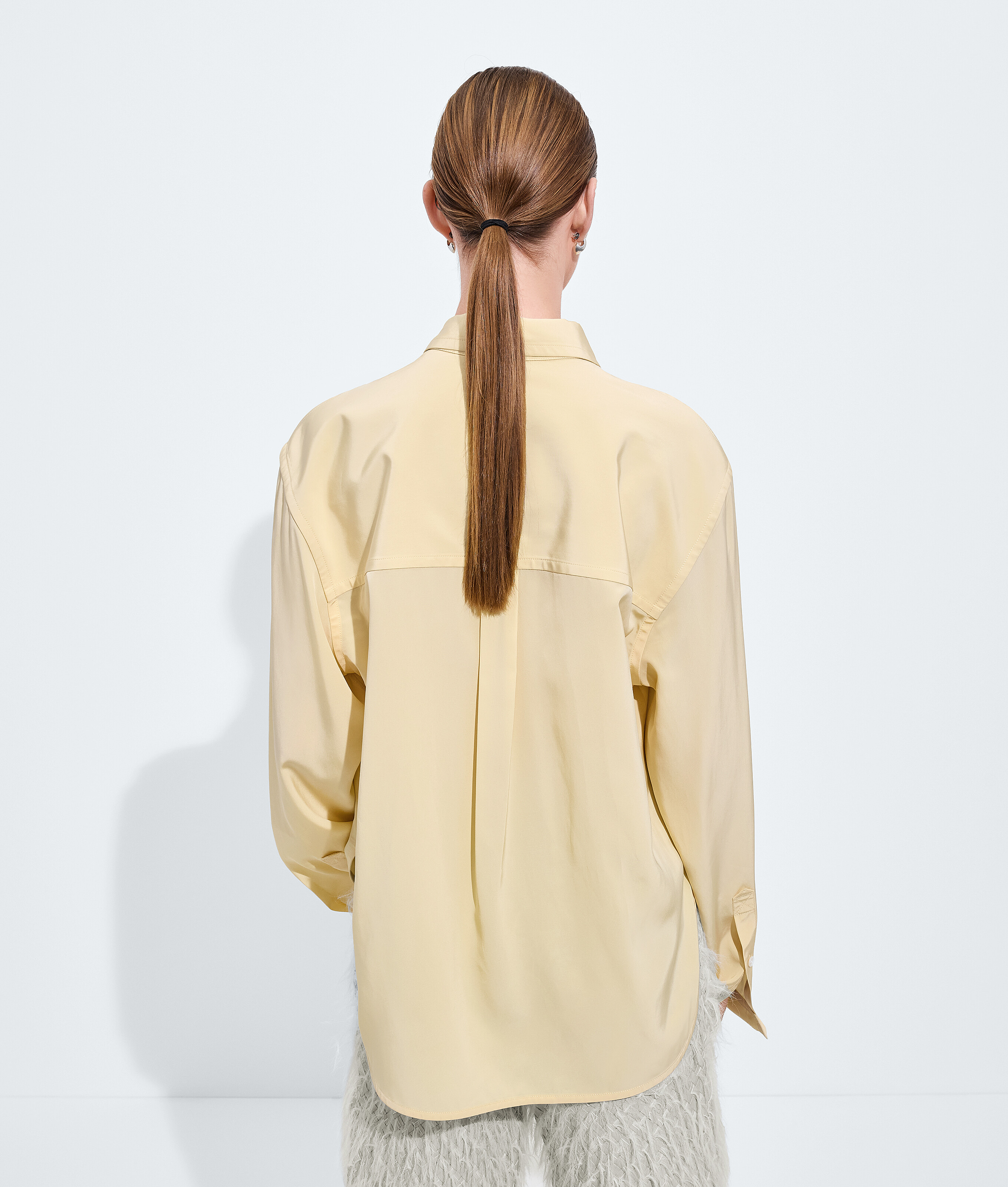 Chemise en soie et toile de viscose pour Femme en Solstice Bottega Veneta Monaco FR - Image 3