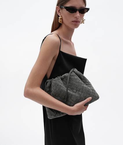 Women's Dustbag   in Obsidian gray Bottega Veneta Hungary EN - Image 5