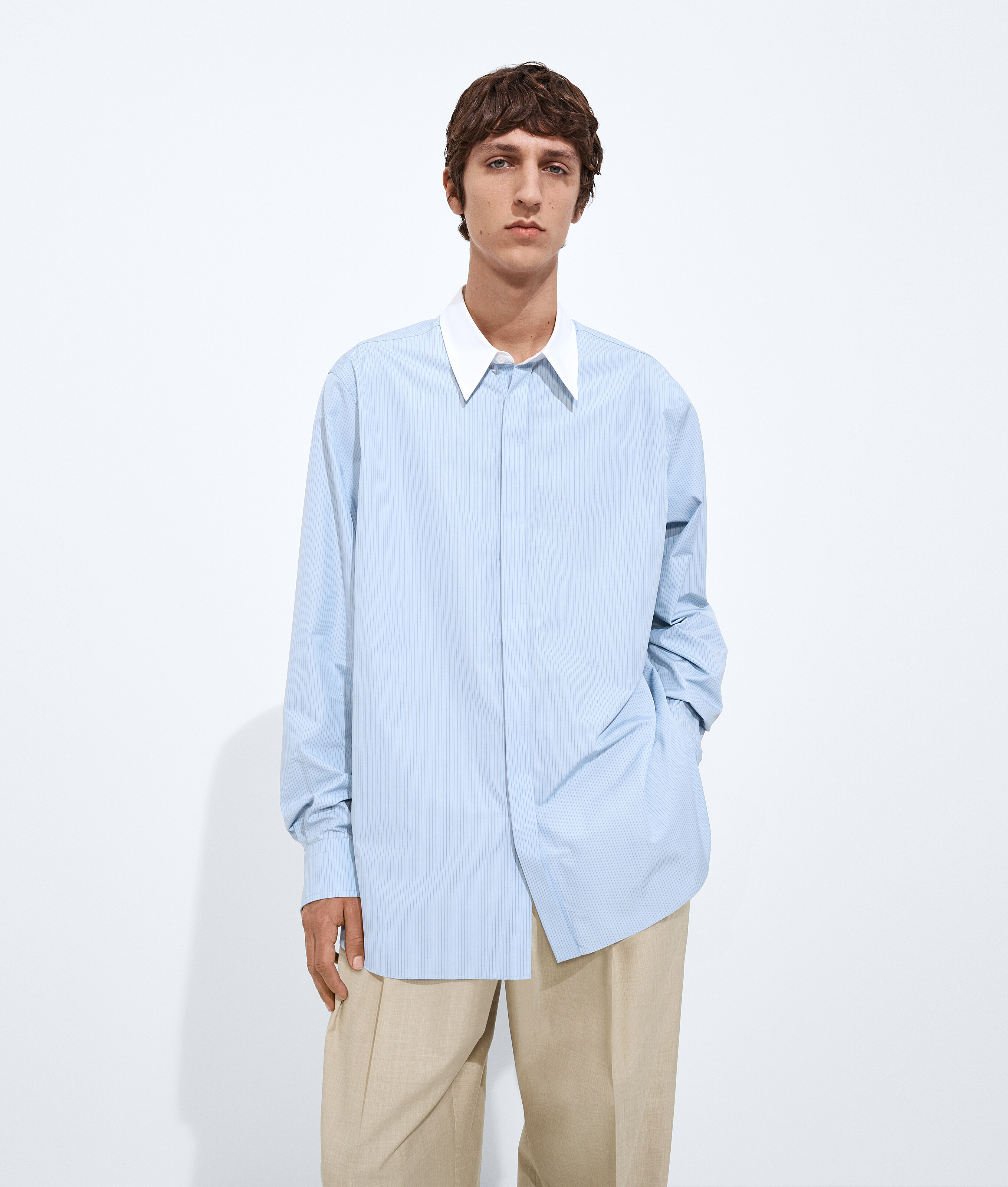 Striped Poplin Shirt