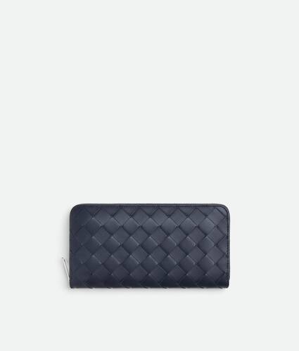 Intrecciato Zip Around Wallet