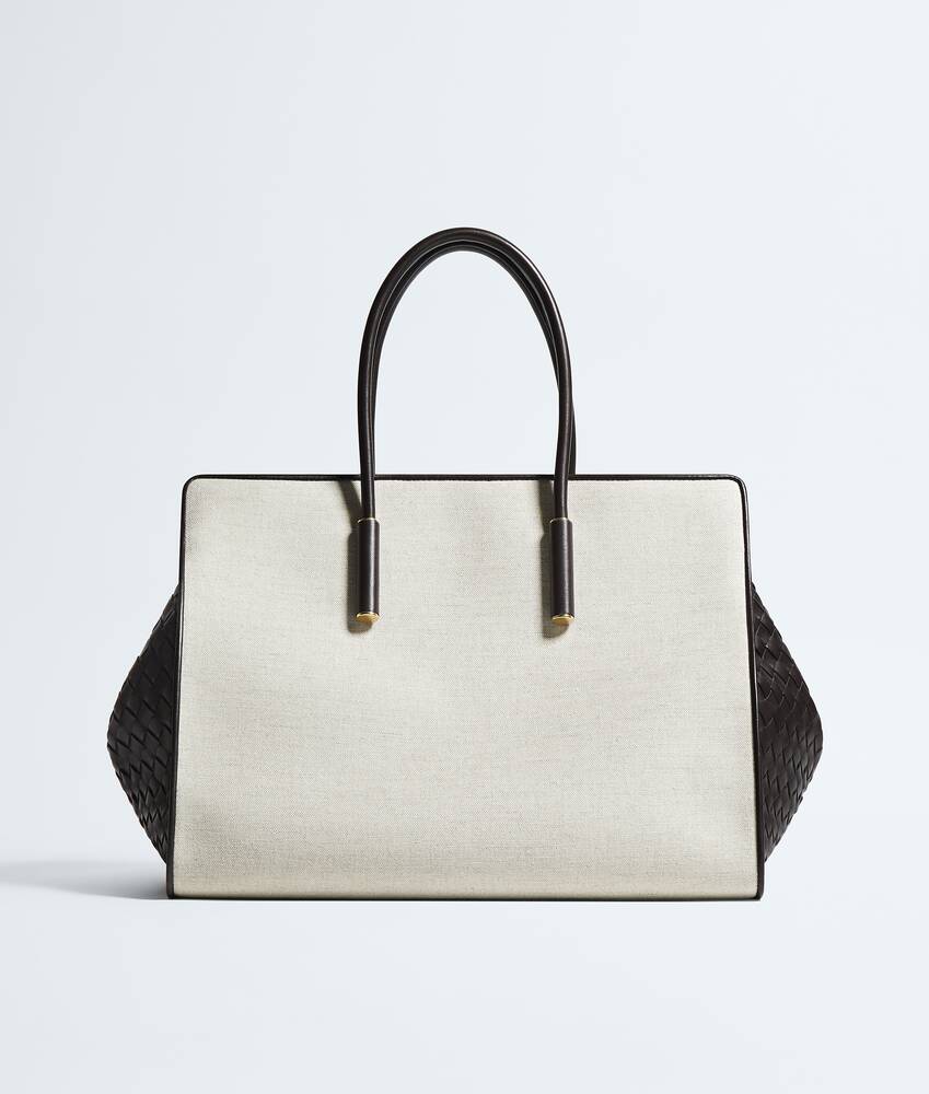 Barbara Tote in Natural/espresso