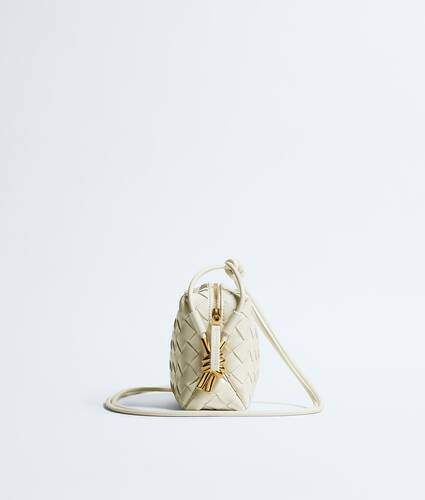 Women's Mini Loop Metal Knots in Bone Bottega Veneta Belgium EN - Image 4