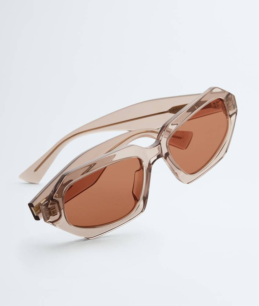 Classic Oval Sunglasses in Brown Bottega Veneta United Kingdom EN - Image 3