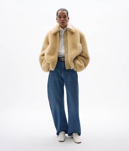 Women's Medium Indigo Wide Leg Jeans in Mid blue Bottega Veneta United States EN - Image 1