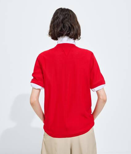Women's Cashmere T-Shirt in Pop red Bottega Veneta Germany EN - Image 3