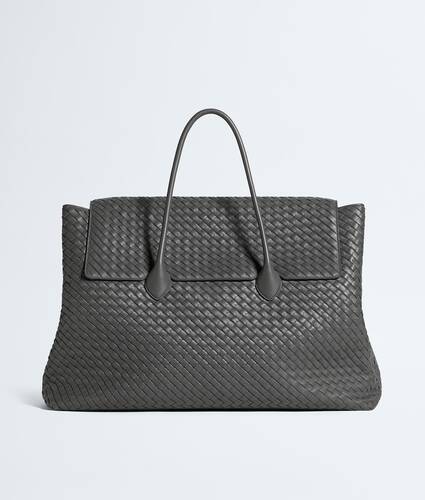 Men's Large Piega Tote in Obsidian gray Bottega Veneta Hong Kong SAR China EN - Image 1