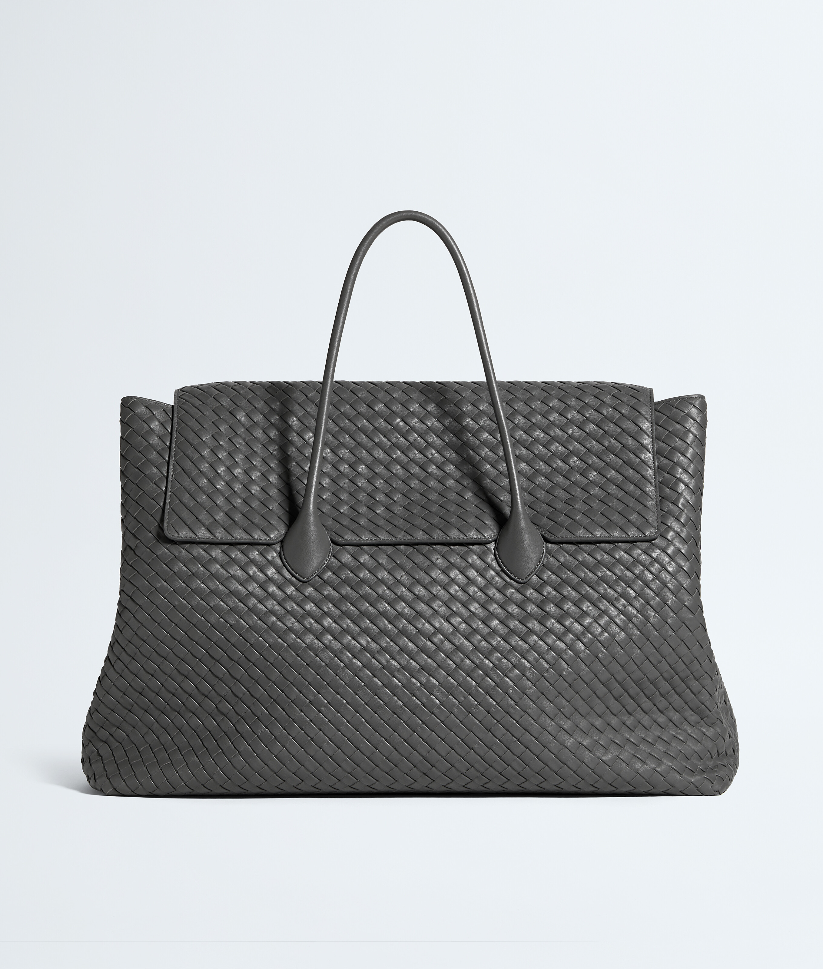 Men's Large Piega Tote in Obsidian gray Bottega Veneta Luxembourg EN - Image 1