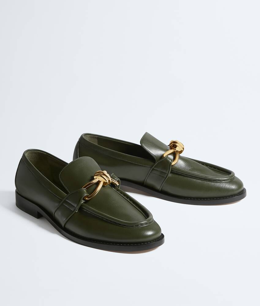 Women's Astaire Loafer in Green tweed Bottega Veneta Germany EN - Image 3
