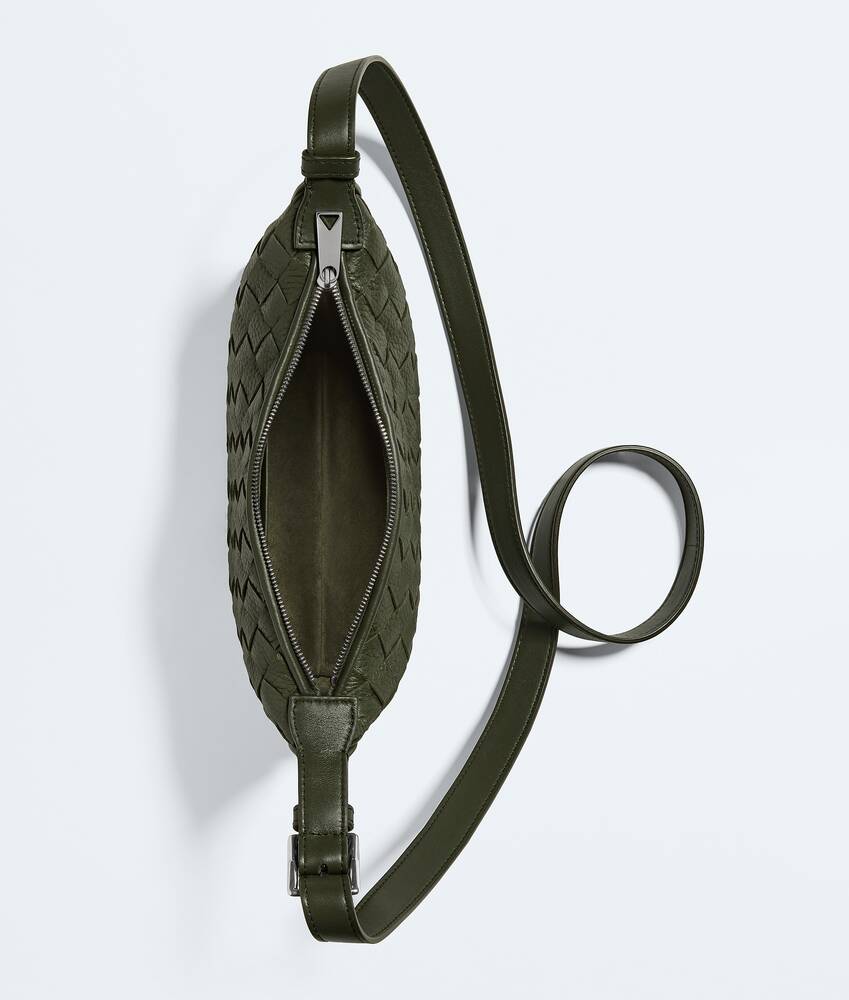 Men's Traveler Phone Pouch in Bark green Bottega Veneta Italy EN - Image 3