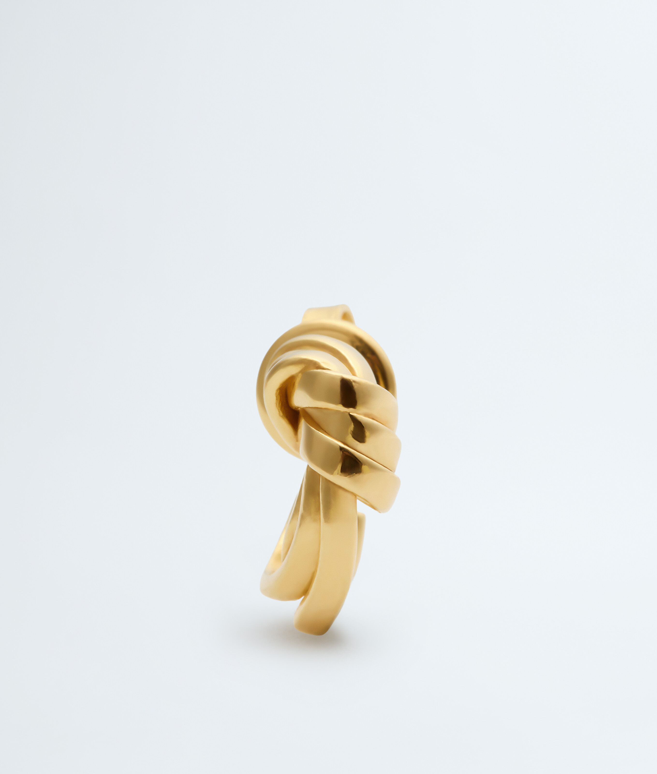Women's Knot Earrings in Yellow gold Bottega Veneta Luxembourg EN - Image 3