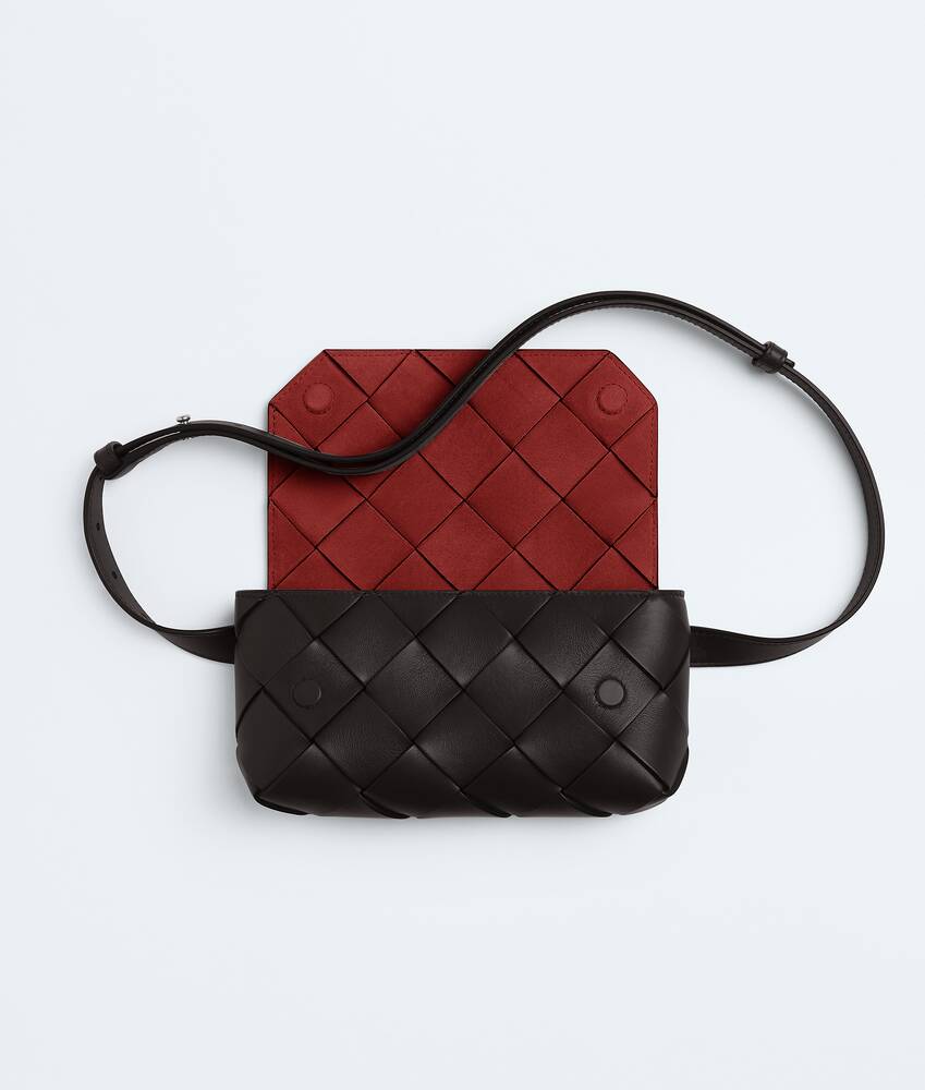 Men's Diago Belt Bag in Espresso/lava red Bottega Veneta Denmark EN - Image 3