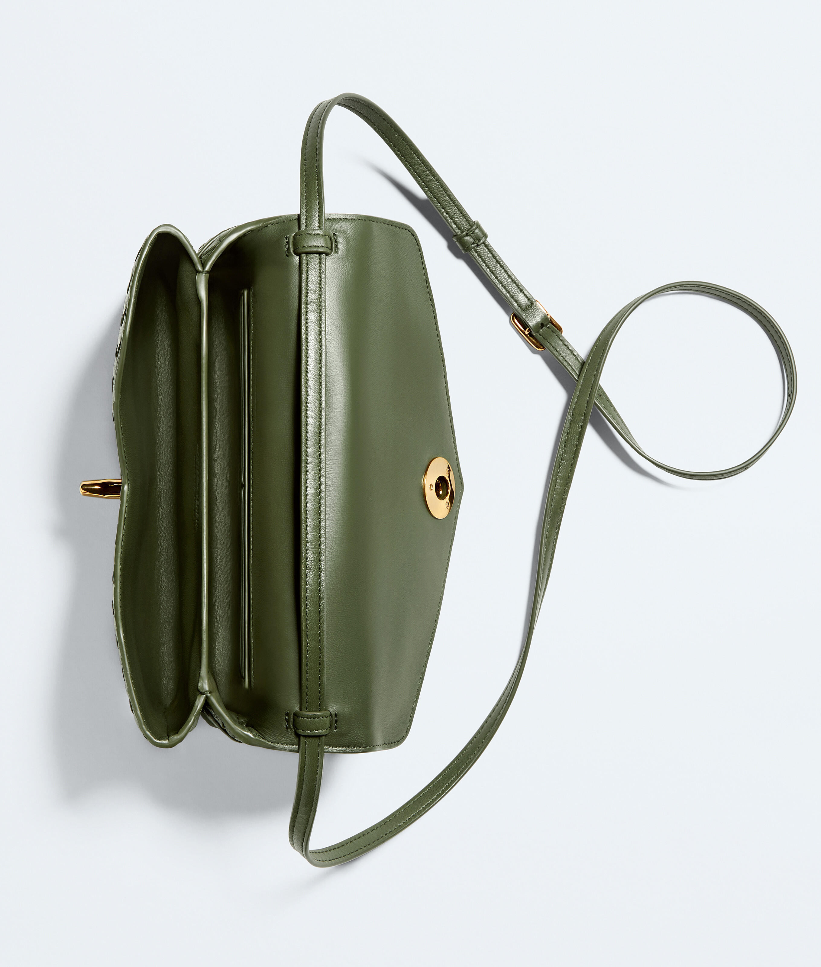 Women's Knot Lock in Green tweed Bottega Veneta Finland EN - Image 3