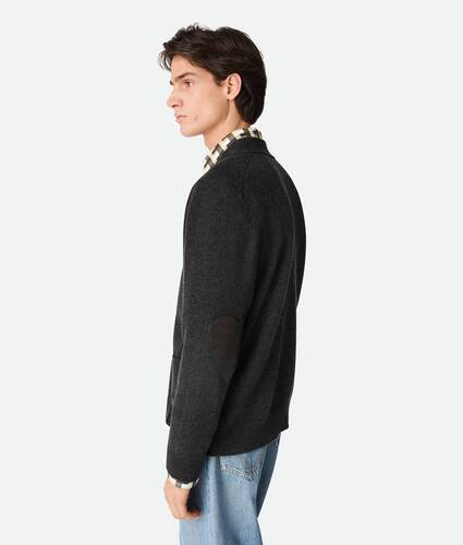 Men's Cashmere Cardigan in Anthracite Bottega Veneta Greece EN - Image 2