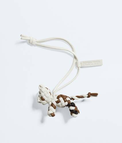 Men's Cat Charm in Alabaster/espresso/dark caramel Bottega Veneta United Arab Emirates EN - Image 1
