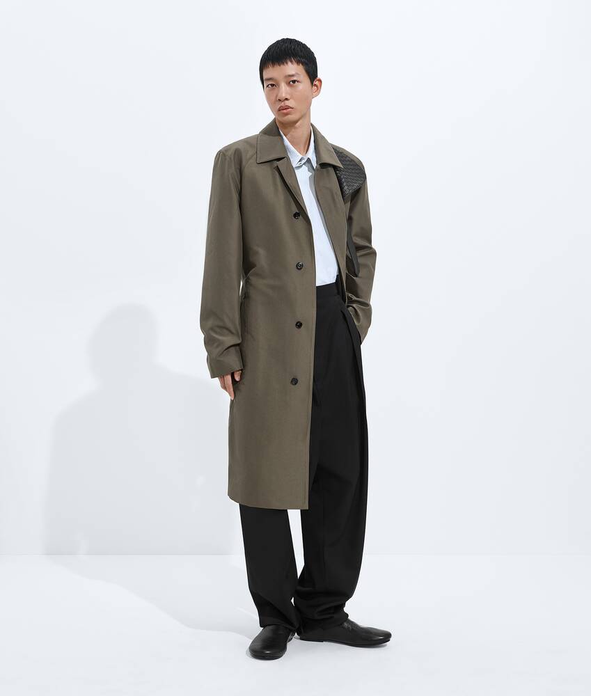 보테가베네타 실크 & 나일론 트렌치 코트 859441V6C102608