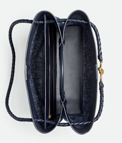 Women's Large Andiamo in Navy/white/space Bottega Veneta Belgium EN - Image 3