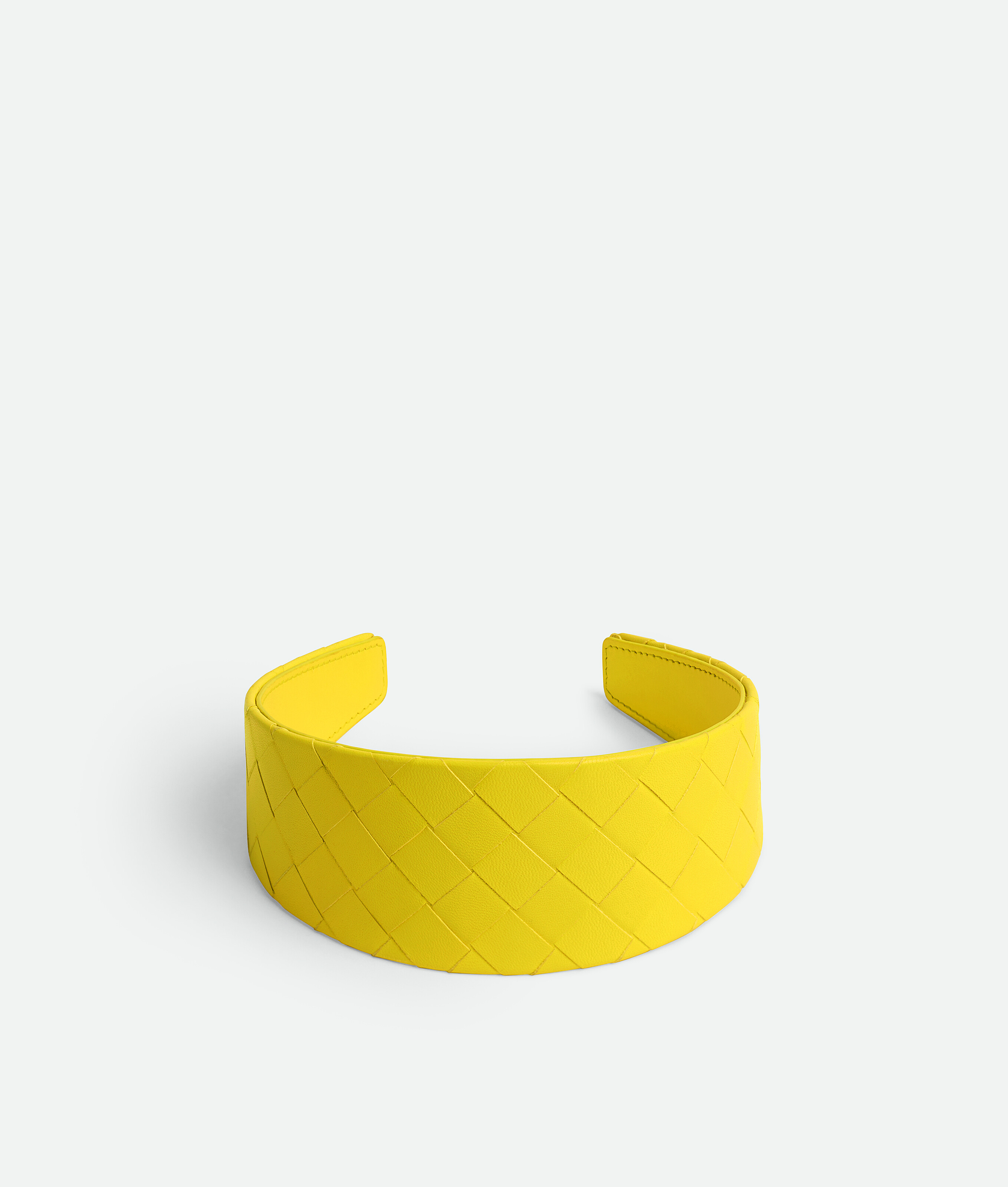 Bottega Veneta Unisex Yellow Intrecciato Headband - U