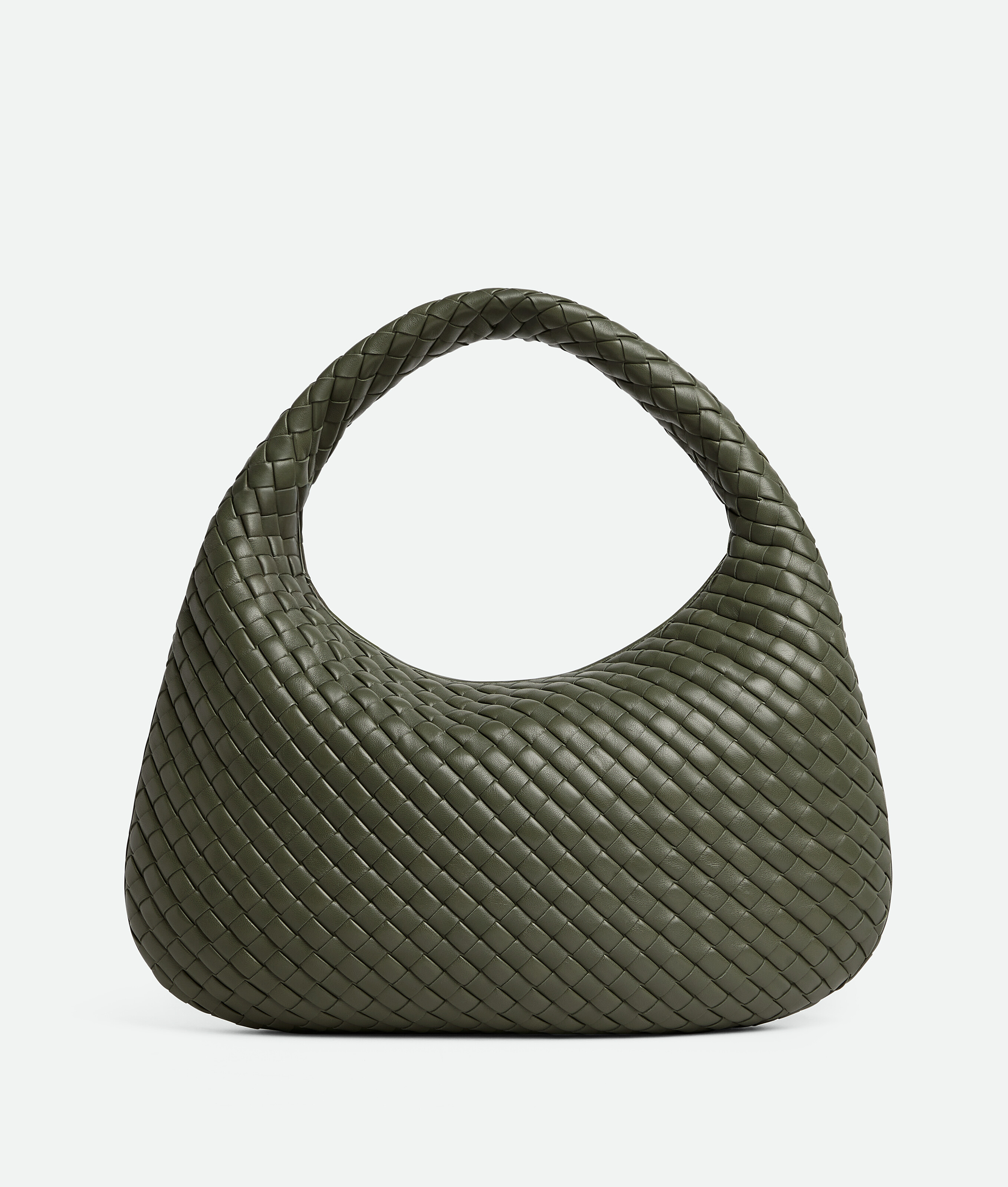 Bottega Veneta Womens Pickle-silver Veneta Small Leather Hobo Bag In Green