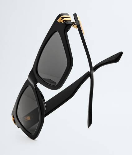 Gafas de sol de ojo de gato Mitre en Black/grey Bottega Veneta M&eacute;xico ES - Image 3