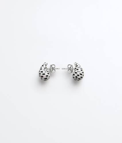 Women's Candy Drop Earrings in White/black Bottega Veneta Lithuania EN - Image 1