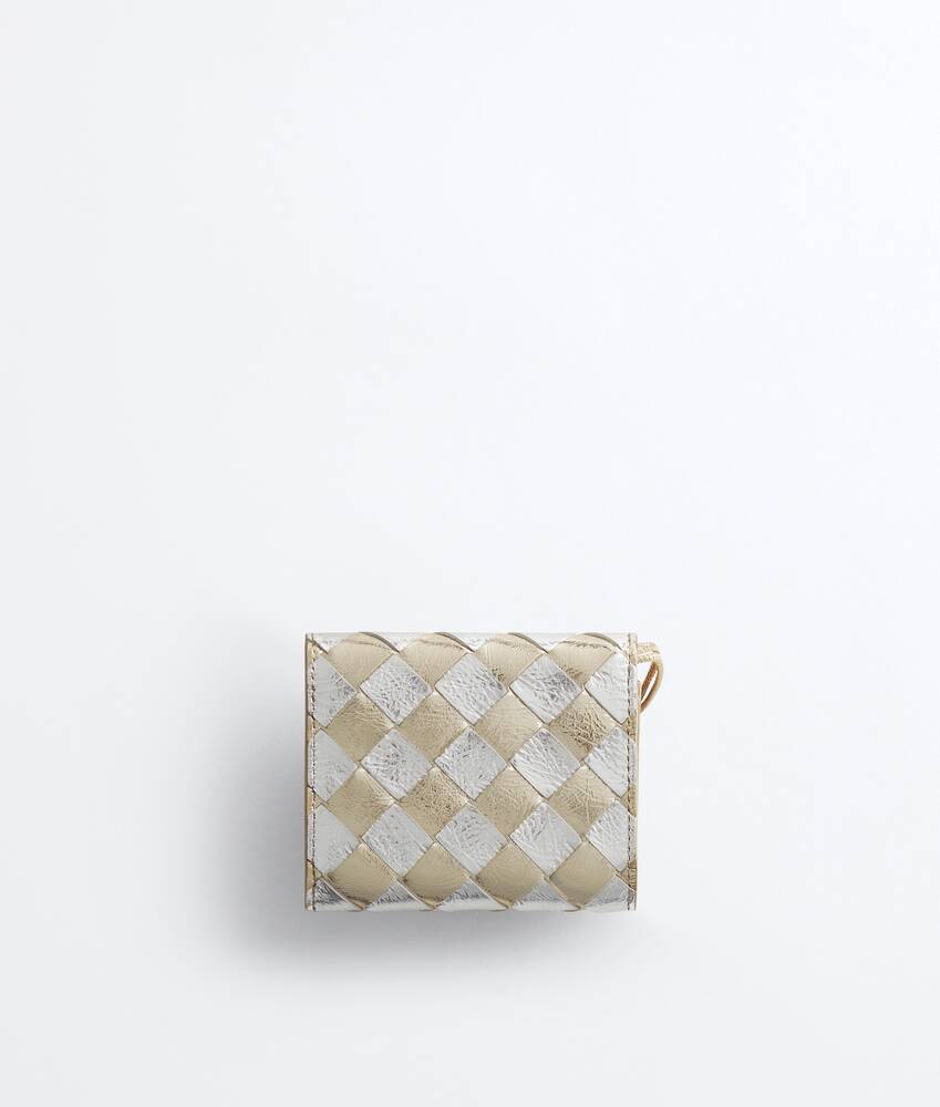 Women's Andiamo Tri-Fold Wallet in Supermoon/silver Bottega Veneta Romania EN - Image 3