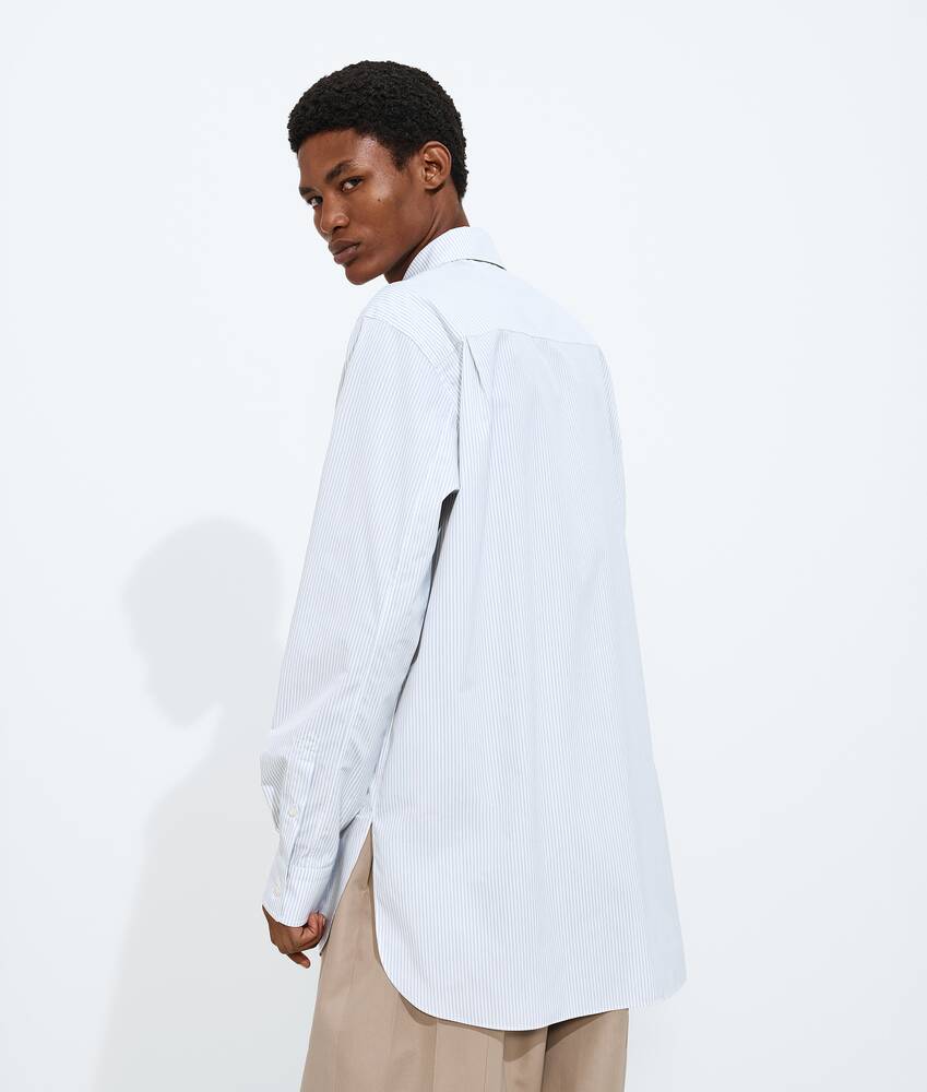 Display a large version of the product image 2 - Striped Cotton Poplin Shirt