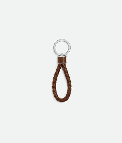 Men's Intreccio Key Ring in Nocciola Bottega Veneta United States EN - Image 1